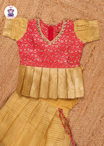 Red & Gold - Pavadai Sattai