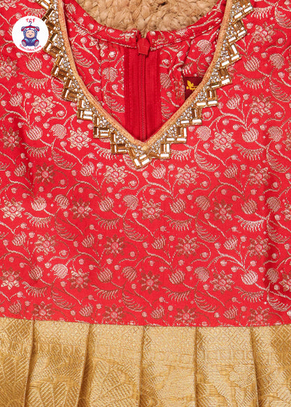 Red & Gold - Pavadai Sattai