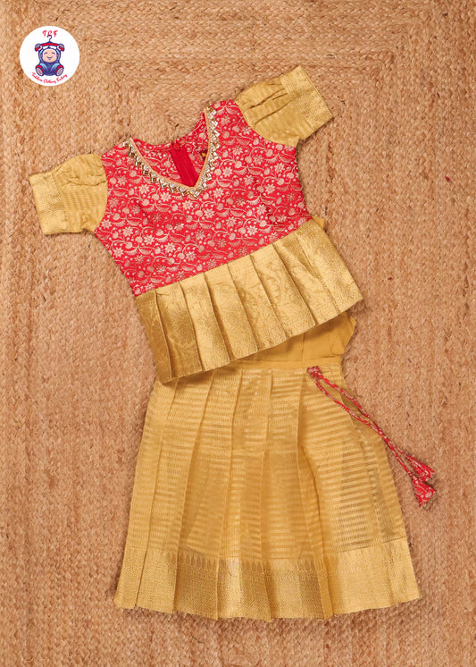 Red & Gold - Pavadai Sattai