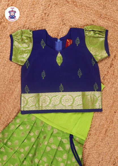 Royal Blue & Green - Pavadai Sattai