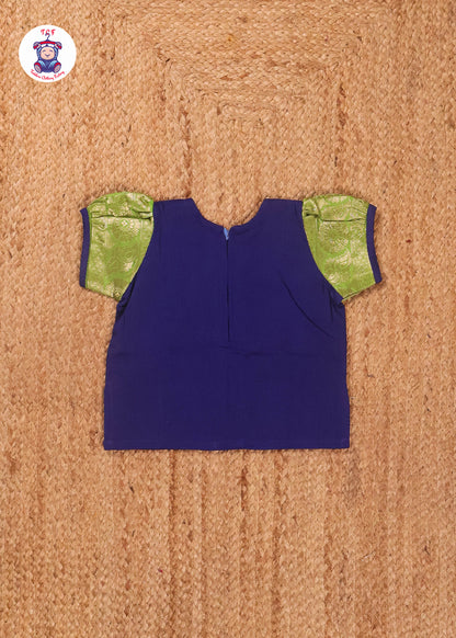 Royal Blue & Green - Pavadai Sattai