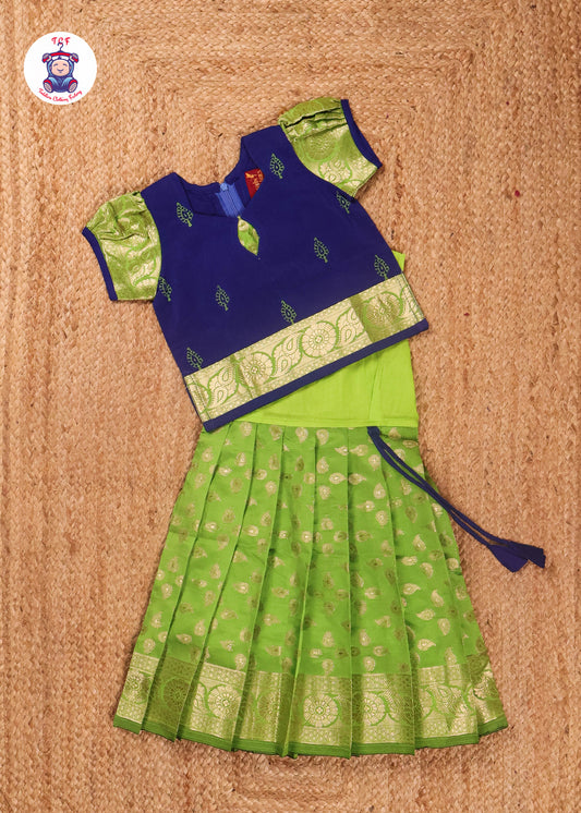 Royal Blue & Green - Pavadai Sattai