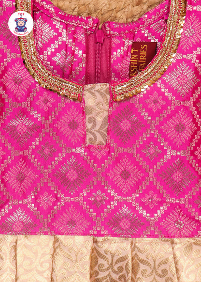 Pink & Sandal - Pavadai Sattai