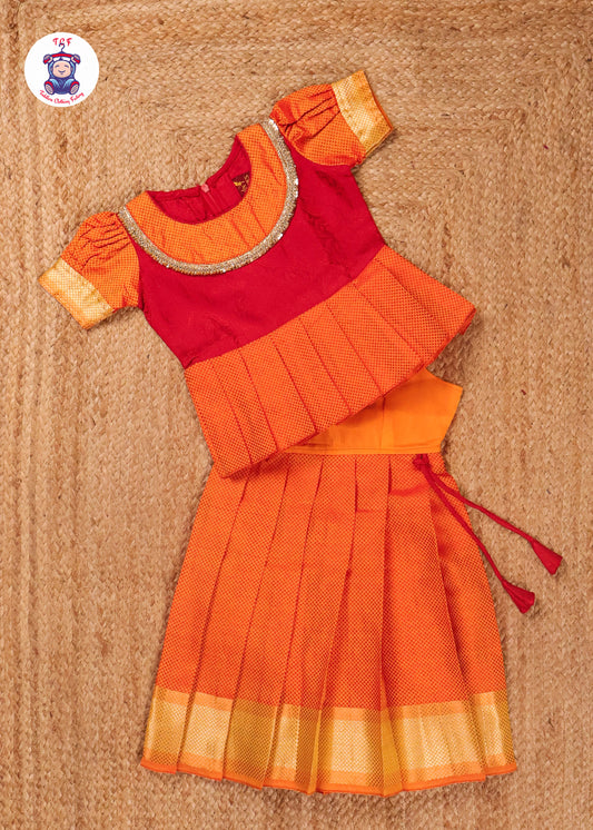 Red & Orange - Pavadai Sattai