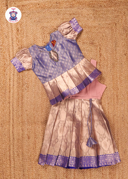 Blue & Sandal - Pavadai Sattai