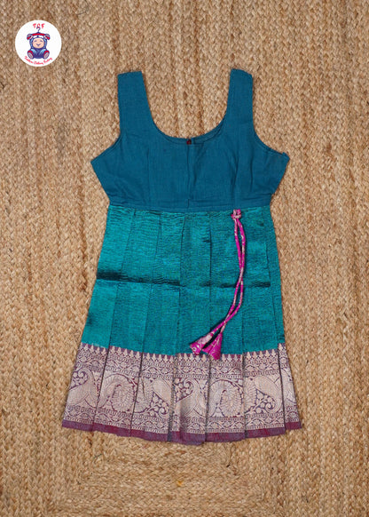 Sky Blue & Pink - Pavadai Sattai