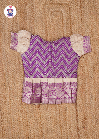 Sandal & Purple - Pavadai Sattai