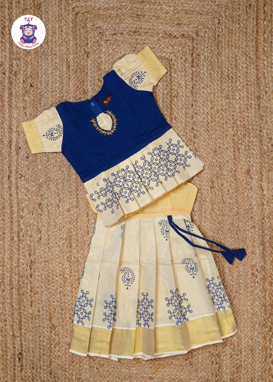Blue & Gold - Pavadai Sattai