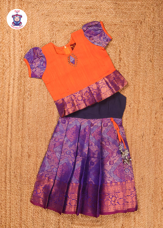 Orange & Blue - Pavadai Sattai
