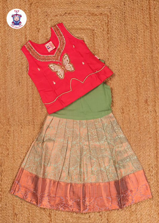Red & Green - Pavadai Sattai