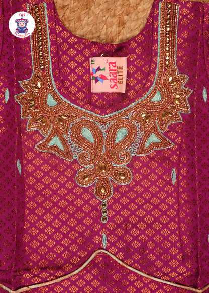 Magenta & Green - Pavadai Sattai