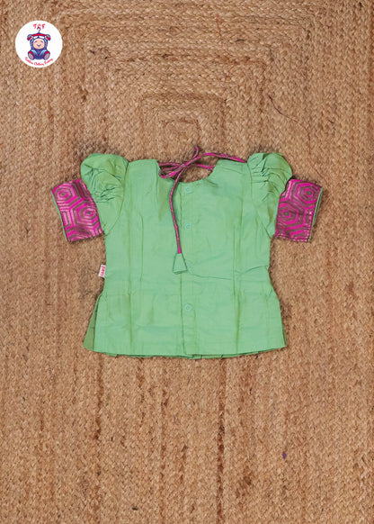 Green & Magenta - Pavadai Sattai
