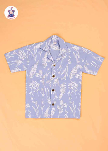 Powder Blue - Boys Readymade Spread Collar Shirts