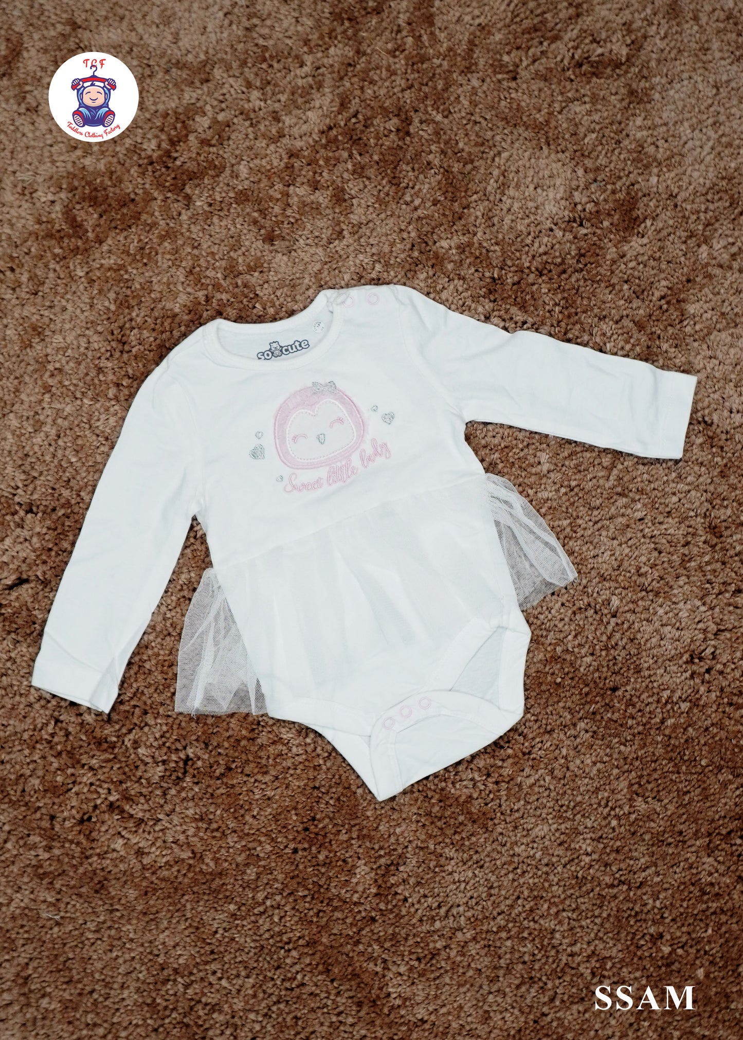 White - Girls Rompers