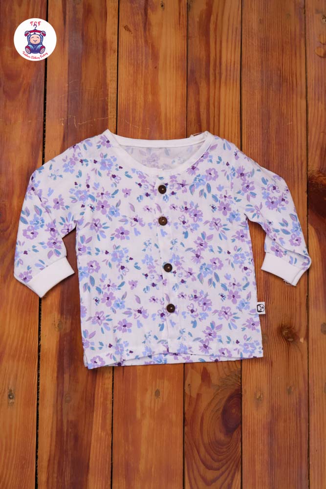 Violet Flower - Unisex Muslin Pyjama Sets