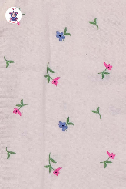 White Flower - Unisex Muslin Pyjama Sets
