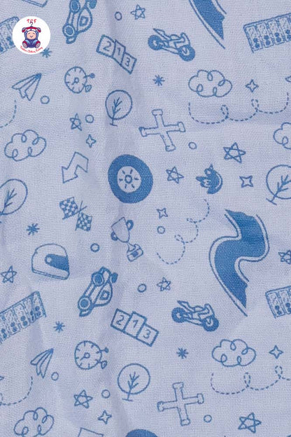 Sky Blue - Unisex Muslin Pyjama Sets