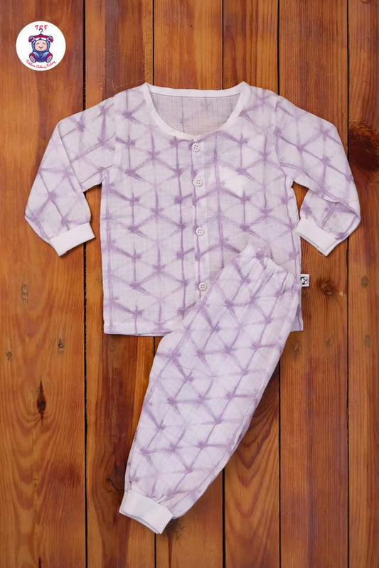 Violet - Unisex Muslin Pyjama Sets